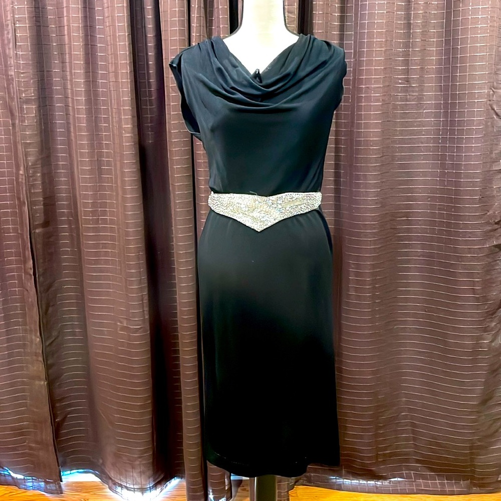 Little Black dress with two accent belts